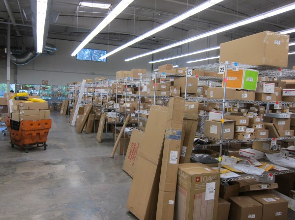 Um dos armazéns da Shipito